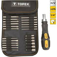 Cacciaviti a punta Topex Schraubendreher Bit-Set CrV 1/4" 26 tlg. Cacciavite a punta