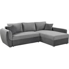 Grau - Schlafsofas Poco Functional corner grey Sofa 247cm 3-Sitzer