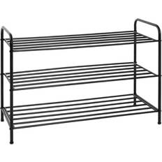 HAKU Möbel Skohylla Svart Metall 83 cm x 58 cm x 35 cm Skoställ