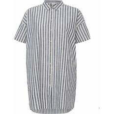 Ichi Dame Skjorter Ichi Gry shirt natural stripe