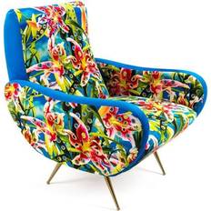 Turquoise Fauteuils Seletti Fleurs Avec Des Trous Fauteuil