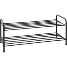 HAKU Möbel Skohylla Svart Metall 83 cm x 37 cm x 35 cm Skoställ