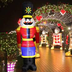 Interior Details LuxenHome Holiday Inflatables, Lighted 94" Nutcracker Soldier Decoration