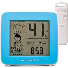 Thermometers & Weather Stations AcuRite What-To-Wear Weather Station with Alarm Clock Time