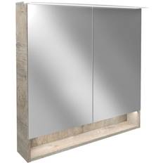 Fackelmann Mirror Cabinet with LED Lighting 80 cm x 81 cm