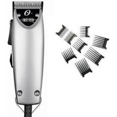 Shavers & Trimmers Oster Fast Feed Limited Edition Silver Hair Adjustable Pro Clipper + 8pc Comb Guides