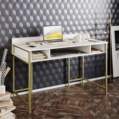 Gold Writing Desks Decorotika Tumata 120cm Wide Writing Desk