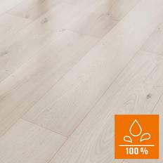 Beige Laminatböden Classen Laminatboden Wasserresistent Oak Creme Mix 1-Stab