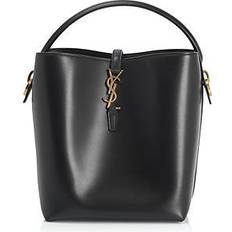 Saint Laurent Le 37 Leather Bucket Bag - Black