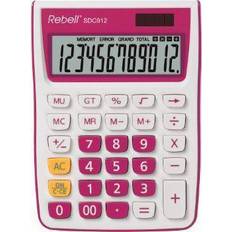 Rebell SDC912 Tischrechner pink/weiß