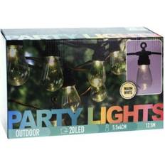 Transparant Snoerlichten en lichtstrips ProGarden Feestverlichtingsset 20 Lampen LED 4,5 V