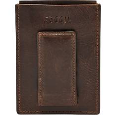 Fossil Neel Magnetic Card Case - Brown