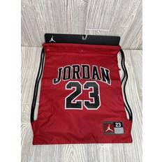 Black Gymsacks Jordan Jersey Gym Sack in Red/Red 100% Polyester/Jersey Red/Black