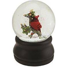 Globes Northlight Red Cardinal on Branch with Holly Christmas Snow Globe