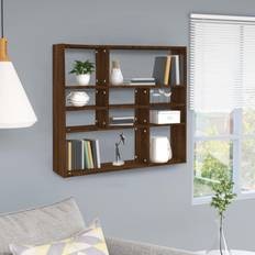 Wood Wall Shelves vidaXL Engineered Cube Wall Shelf