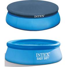 Swimming Pools & Accessories Intex easy set 8' x 30" inflatable round swimming pool with protective cover