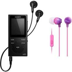 Sony NW-E394 8GB Walkman Audio Player (Black) bundle