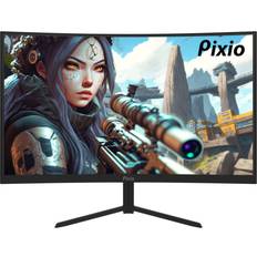 24 165hz PIXIO PXC243S 24 Inch 165Hz 144Hz Supported 1ms GTG Fast-VA FHD 1080p Adaptive Sync Esports 1500R Curved Gaming Monitor