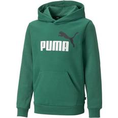 Puma Children's ESS 2 Col Big Logo Hoodie - Green