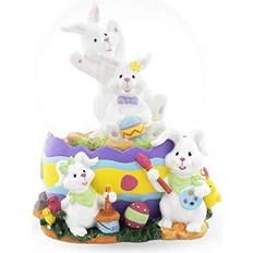 Stone Easter Decorations Eggs Musical Globe