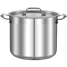 Cookware NutriChef Steel Stockpot 14 Quart, Heavy with lid