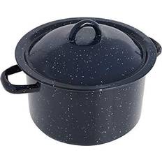 Imusa Pentola Per Brodo USA Blue 6-Quart Speckled Enamel Con Coperchio con coperchio