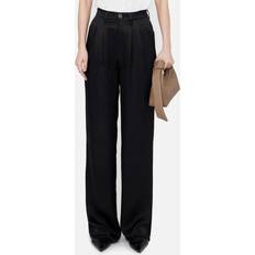 Soie Pantalons & Shorts Anine Bing Carrie Pant - Black Twill