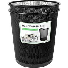 Cleaning Equipment & Cleaning Agents Greenco Black Mesh Metal Trash Can Wastebaskets Round Gallon 2 Pack