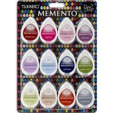 Tsukineko memento dew drop ink pads set 12pcs sorbet scoop