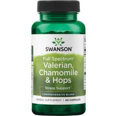 Swanson Vitamins & Supplements Swanson Full Spectrum Valerian Chamomile & Hops 60 Caps