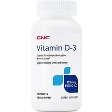 Vitamins & Supplements GNC Vitamin D3 Tablets 5000 Iu 180