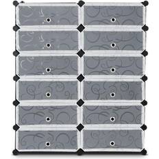 Costway 12 Cubes Shoe Rack