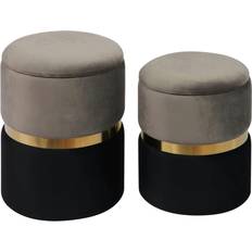 Seating Stools TOV Furniture Gigi Velvet Seating Stool