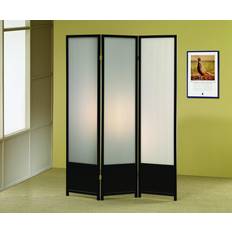 Transparent Room Dividers Coaster 3 Folding Screen Room Divider