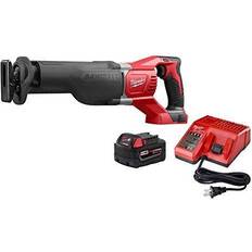 Battery Reciprocating Saws Milwaukee 2621-21p 18v xc 5.0ah sawzall cordless reciprocating saw kit