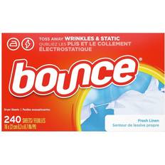 Laundry sheets Bounce Dryer Sheets Laundry Fabric Softener, Fresh Linen Scent, 240