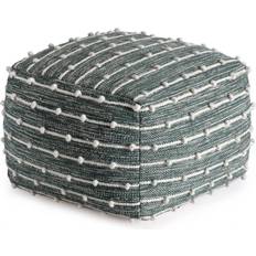 White Poufs Anji Mountain Easton Pouffe