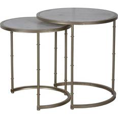 Gray Nesting Tables Benzara Contemporary Eclipse Nesting Table 2