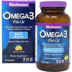 Vitamins & Supplements Bluebonnet Nutrition Omega-3 Fish Oil Brain Lemon