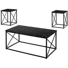 Monarch Specialties Set 3pcs Laminate Coffee Table 2