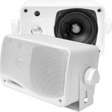 White Outdoor Speakers Sound Around pyle plmr3.5" mini