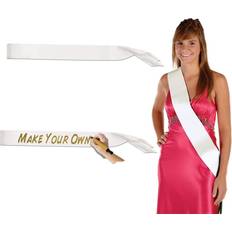 Beistle White Satin Sash 210000002595