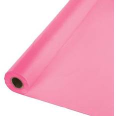 Birthdays Table Cloths Creative Converting Candy Pink Plastic Banquet Roll 100ft x 40in