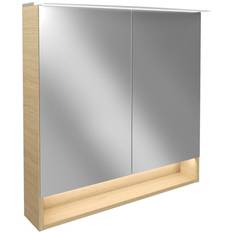 Fackelmann Mirror Cabinet 80cm x 81cm with LED Lighting