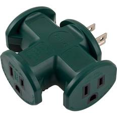 Outdoor power strip surge protector Philips Heavy-Duty Grounded 3-Outlet T-Tap Green