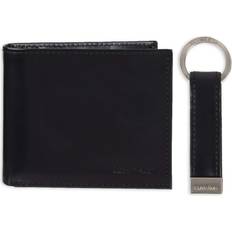 Calvin Klein Men's RFID Blocking Leather Bifold Wallet - Black