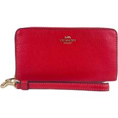 NEW Coach purchases Long Zip Around Wallet in Signature Canvas in Miami Red