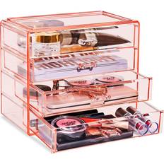 Roze Make-up opbergingen Sorbus Makeup And Jewelry Storage Case