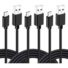 Ps4 controller cable Sony Controller Charging Cable Cord 3 Pcs 10ft Micro USB Data Charger Cord Playstation 4