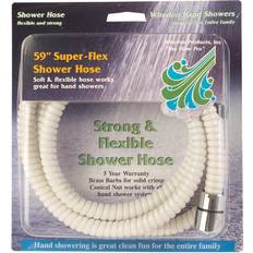 White Shower Hoses Whedon AF105C Super-Flex Shower